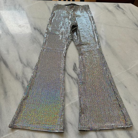 Petite Topshop Disco Pants Size 4 - Picture 2 of 4